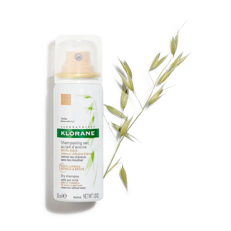 KLORANE CHAMPU SECO DE AVENA CABELLO CASTAÑO