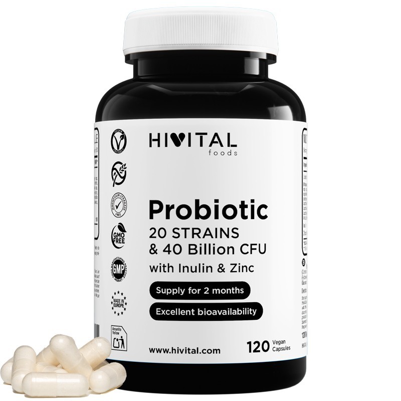HIVITAL PROBIOTICO 20CEPAS 40MIL MILLONES VEGANA