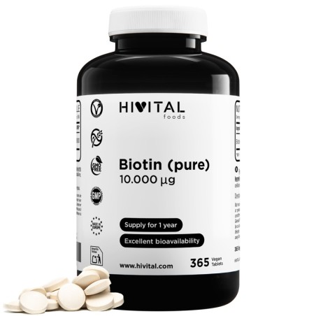 HIVITAL BIOTINA PURA 10.000MCG 365TABLETAS
