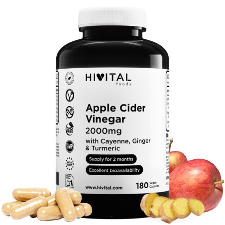 HIVITAL VINAGRE DE MANZANA 2000MG 180CAPS