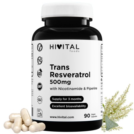 HIVITAL RESVERATROL 500 MG 90 CAPS